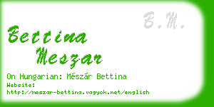 bettina meszar business card